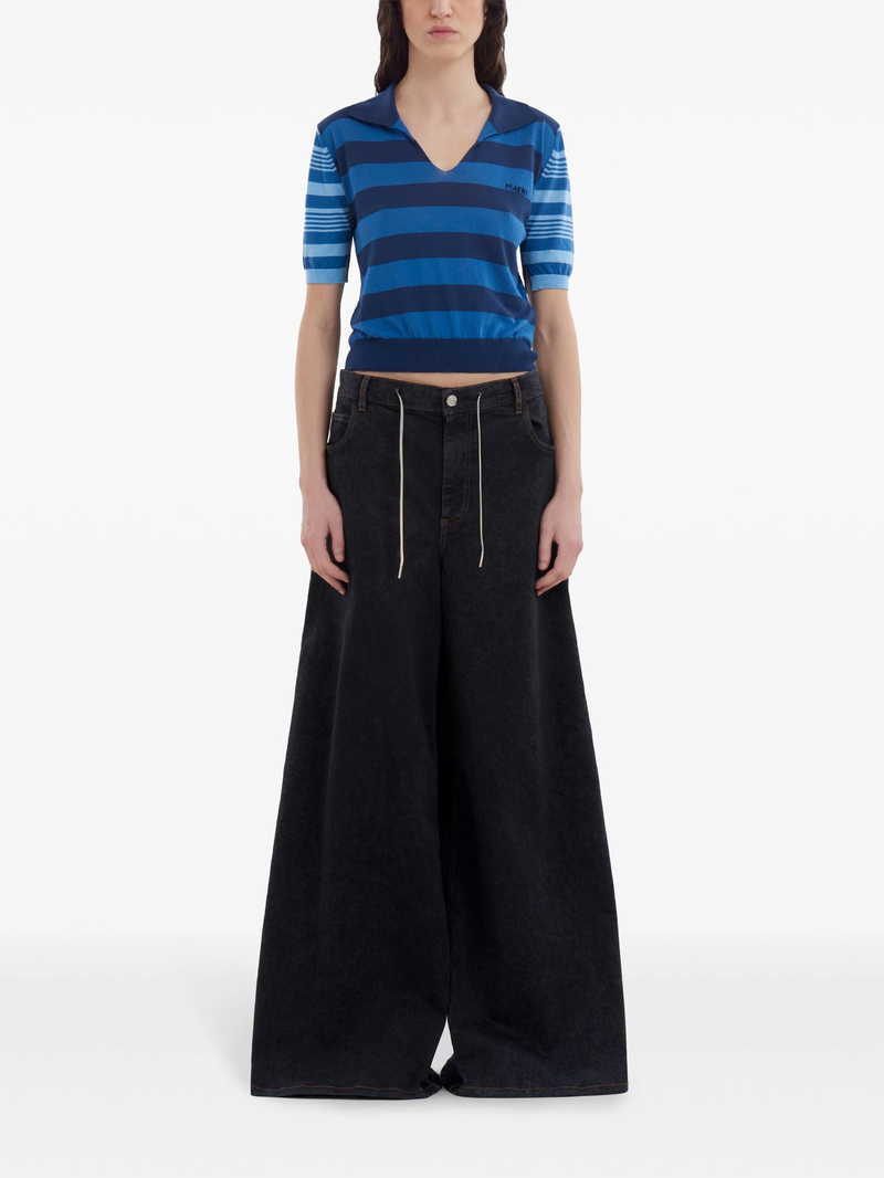 MARNI - Women Stretch Denim Flared Pants