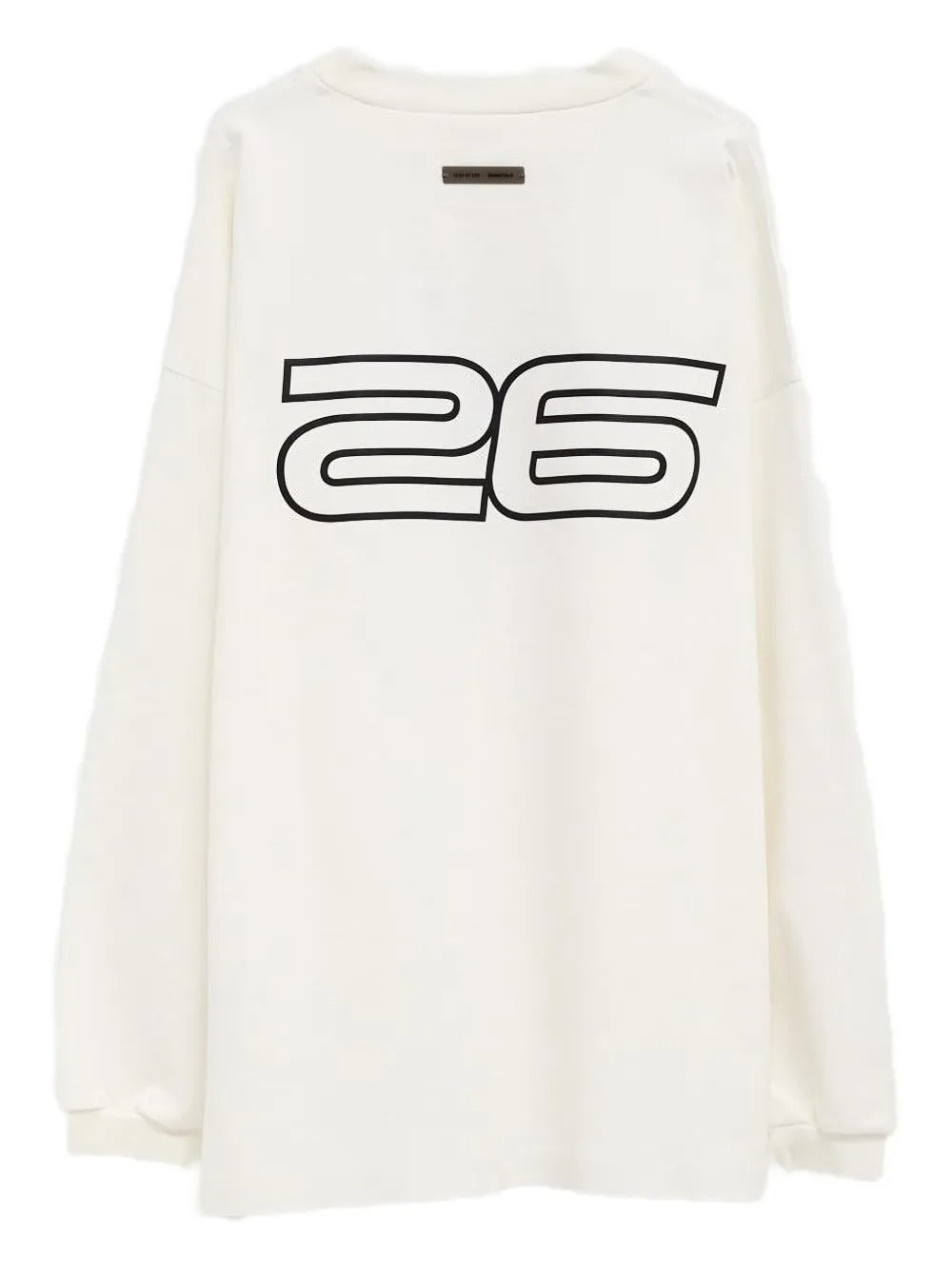 White t-shirt, back view