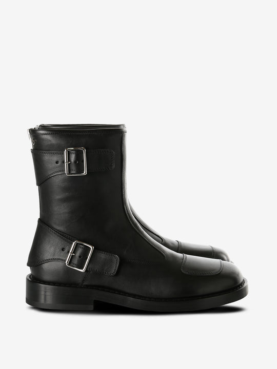 Black boots, side view