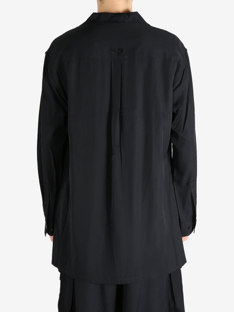 RICK OWENS - Men Cupro Larry Fogpocket Shirt