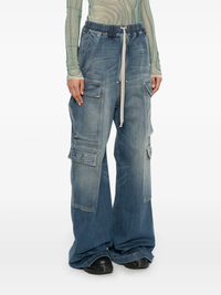 RICK OWENS DRKSHDW - Women Pantaloni In Denim Double Cargo Jumbo Belas Jeans