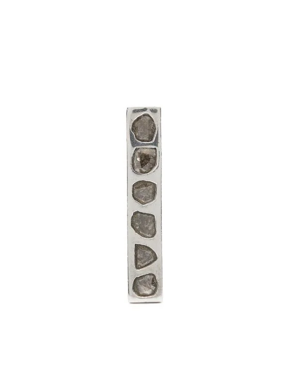 PARTS OF FOUR Plate Earring (0.6 CT, 6 Diamond Slabs, 34mm, PA+DIA)