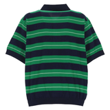 Blue shirt, back view