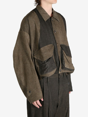 ZIGGY CHEN - Men Collaged Workers Jacket