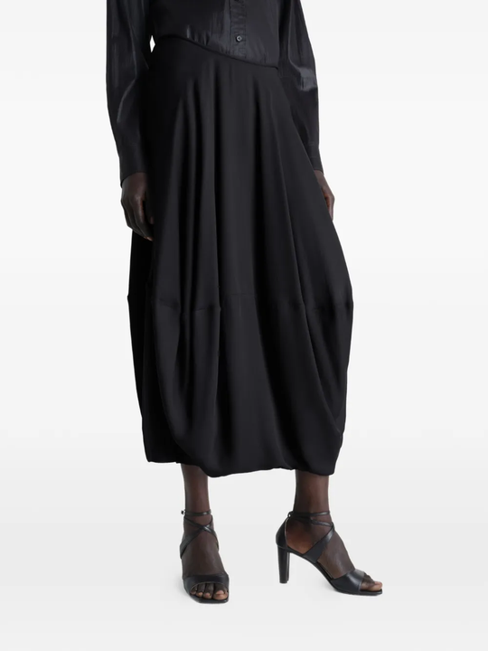 Black skirt, full body view