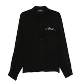 Black shirt, front view
