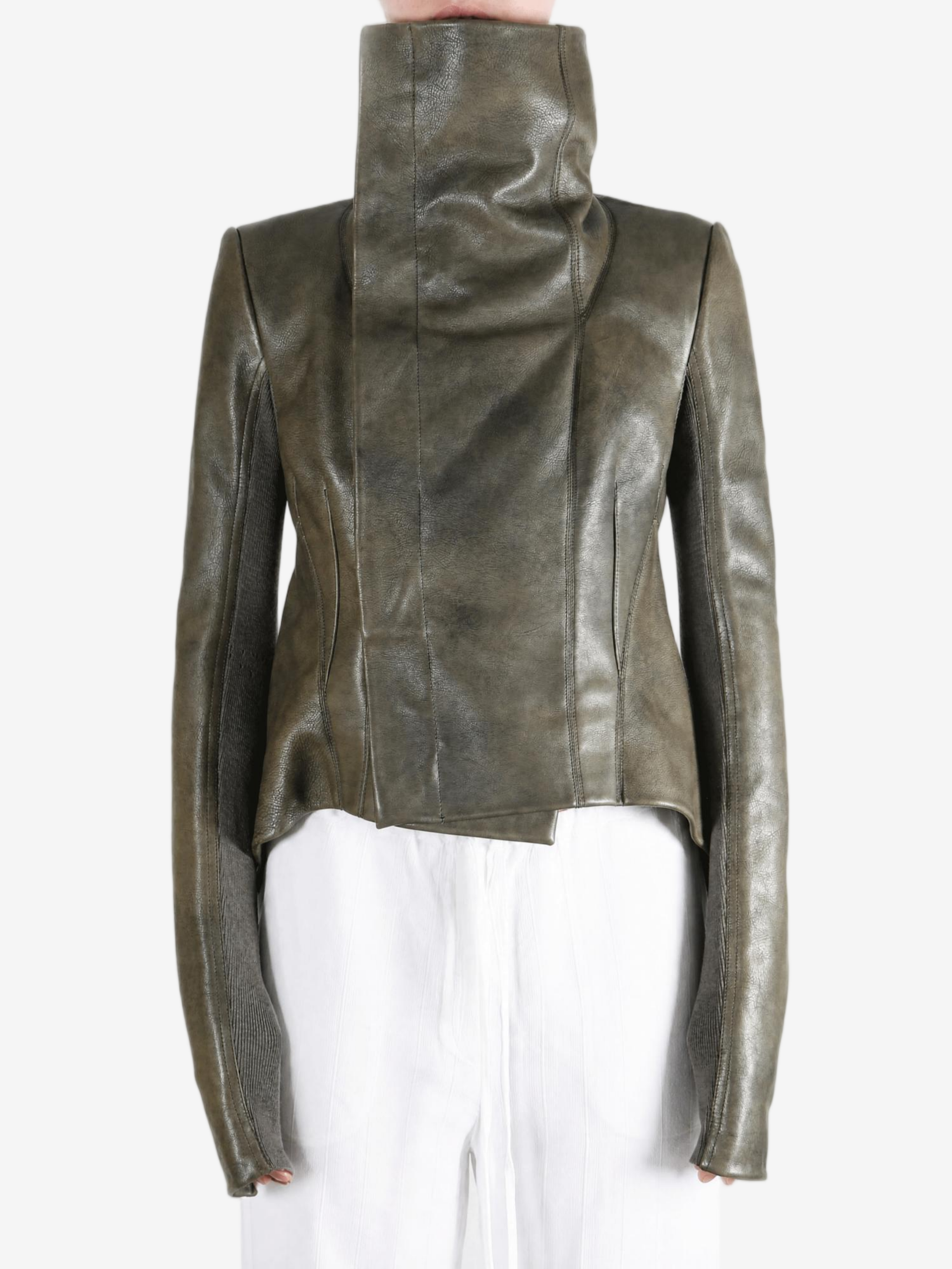 Green jacket, front view