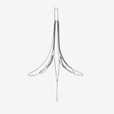 Grey necklace, front view