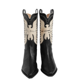 Black boots, front view