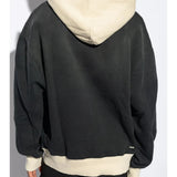 Black t-shirt, full body view
