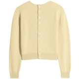 Tan knitwear, front view