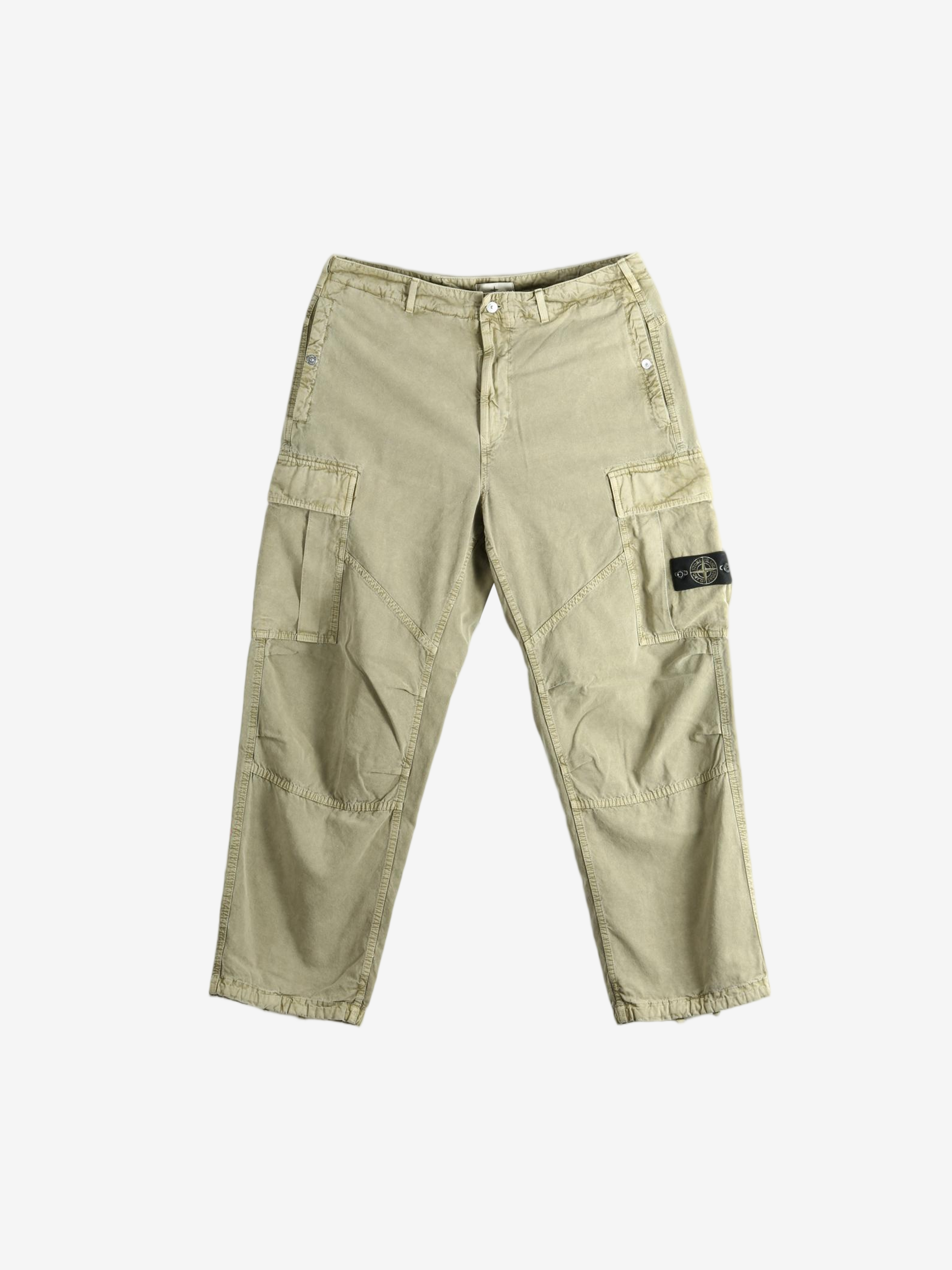 Green pants, front view