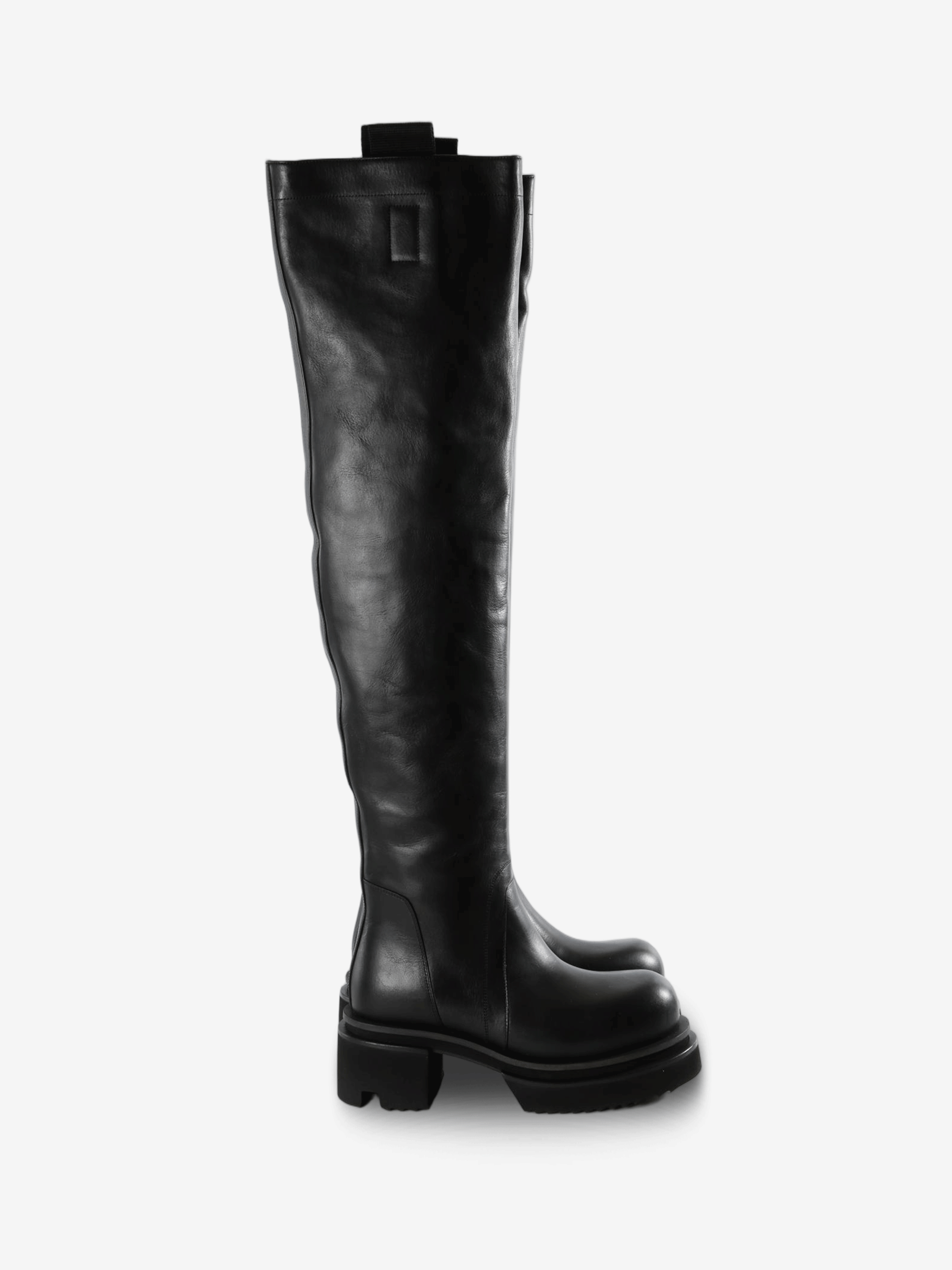 Black boots, side view