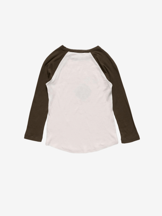 Brown t-shirt, back view