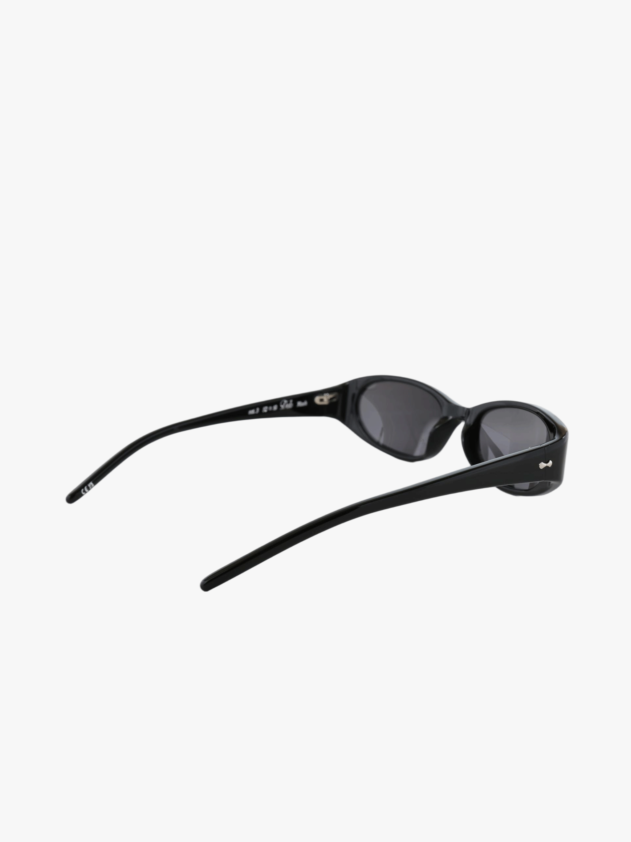Burgundy eyewear, side view