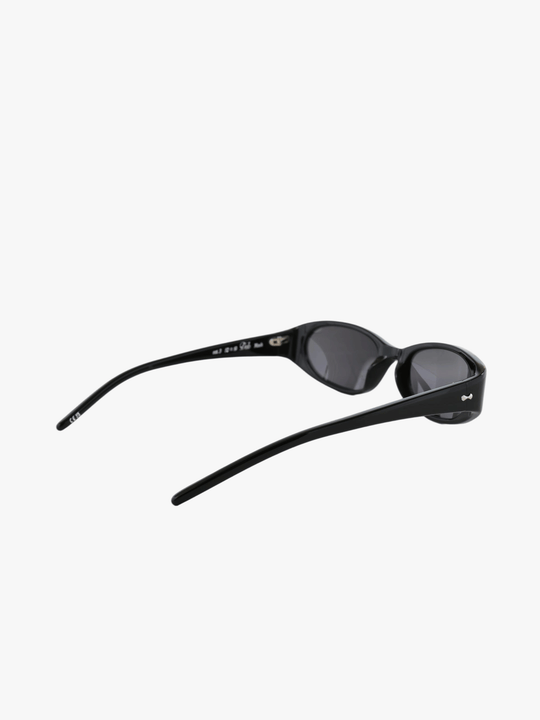 Burgundy eyewear, side view
