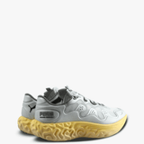 Grey shoes, side view