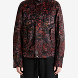 Burgundy jacket, full body view