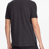 Black tee, back view