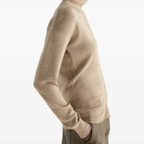 Tan top worn by a person, showing the top fit