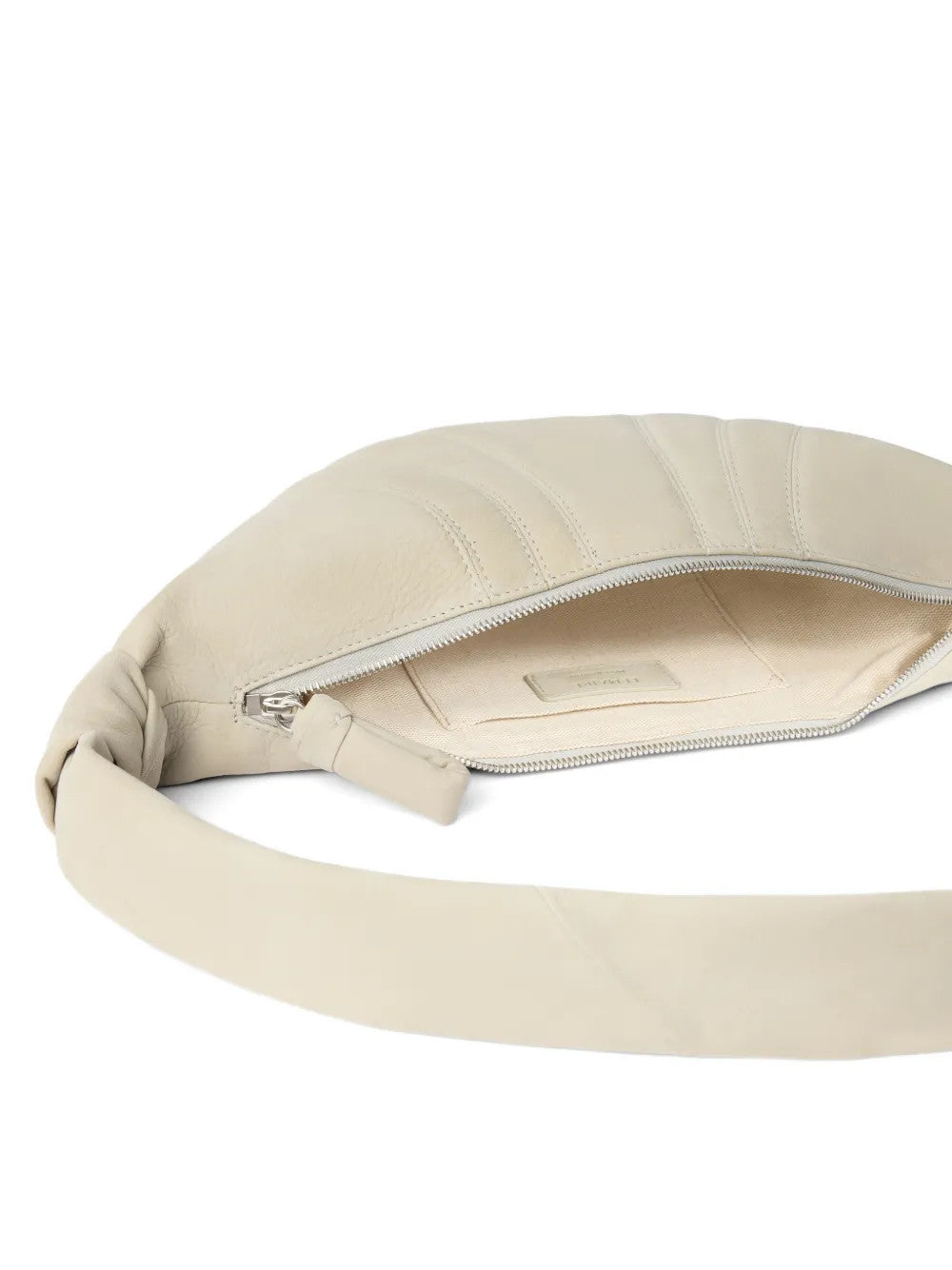 Tan bag, side view