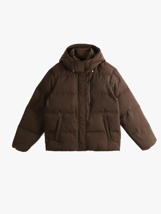 Brown jacket, front view