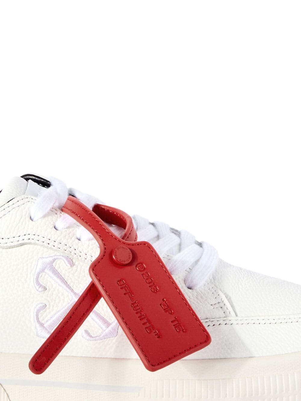 OFF-WHITE Men New Low Vulcanized Calf Leather Sneaker