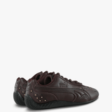 Brown shoes, side view