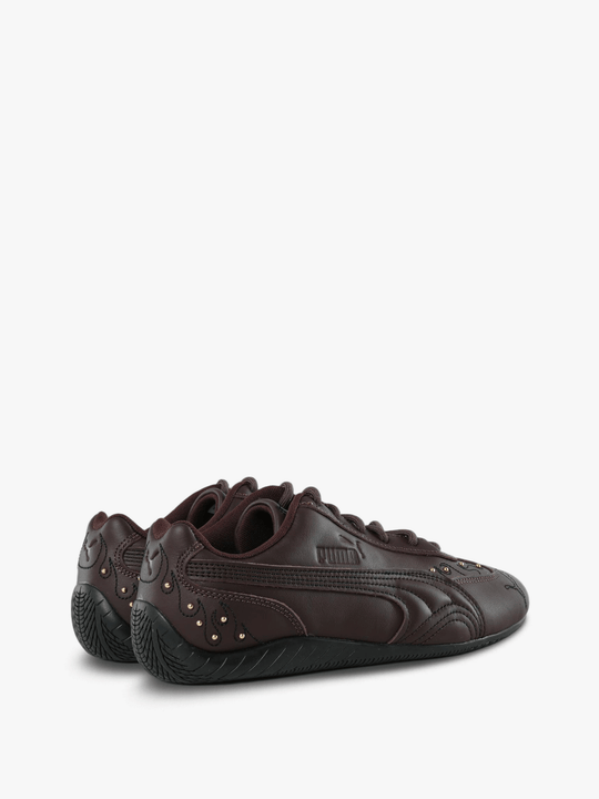 Brown shoes, side view