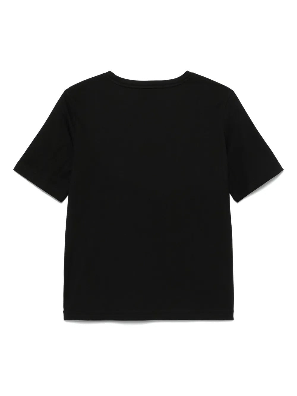 Black T-shirt, back view