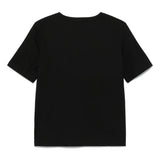 Black T-shirt, back view