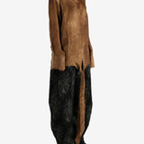 Brown top, full body view