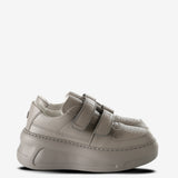 Grey sneakers, front view