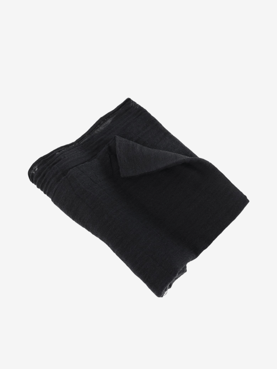 Black scarf, front view