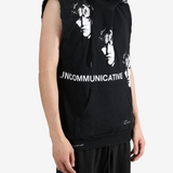 SAITOS - Men Asymmetric Sleeveless Hoodie