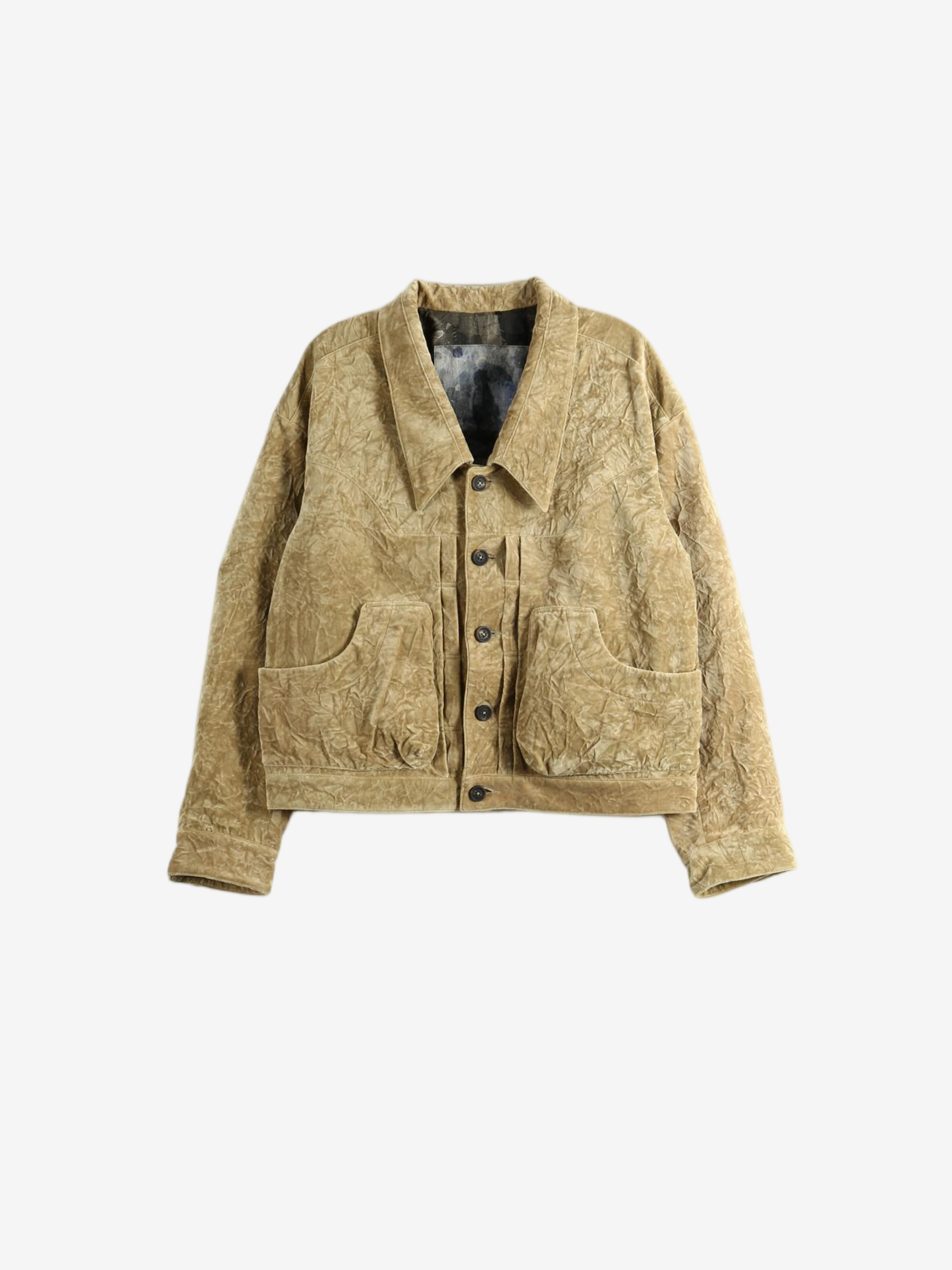 Tan jacket, front view