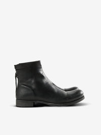 MA+ - Men Short Back Zipper Boot W/Embossment