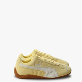 Yellow sneakers, side view