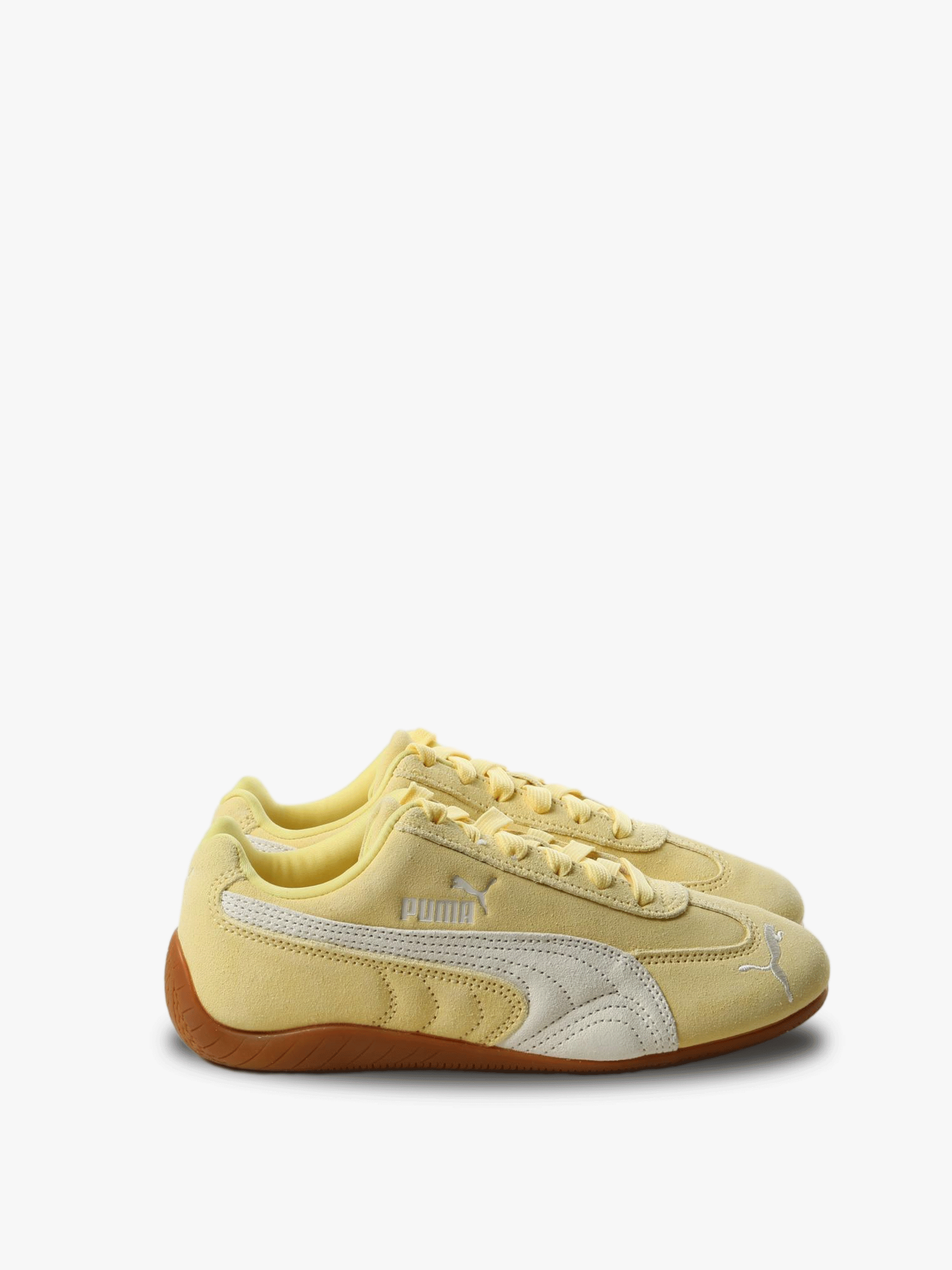 Yellow sneakers, side view