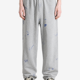 Grey pants, full body view