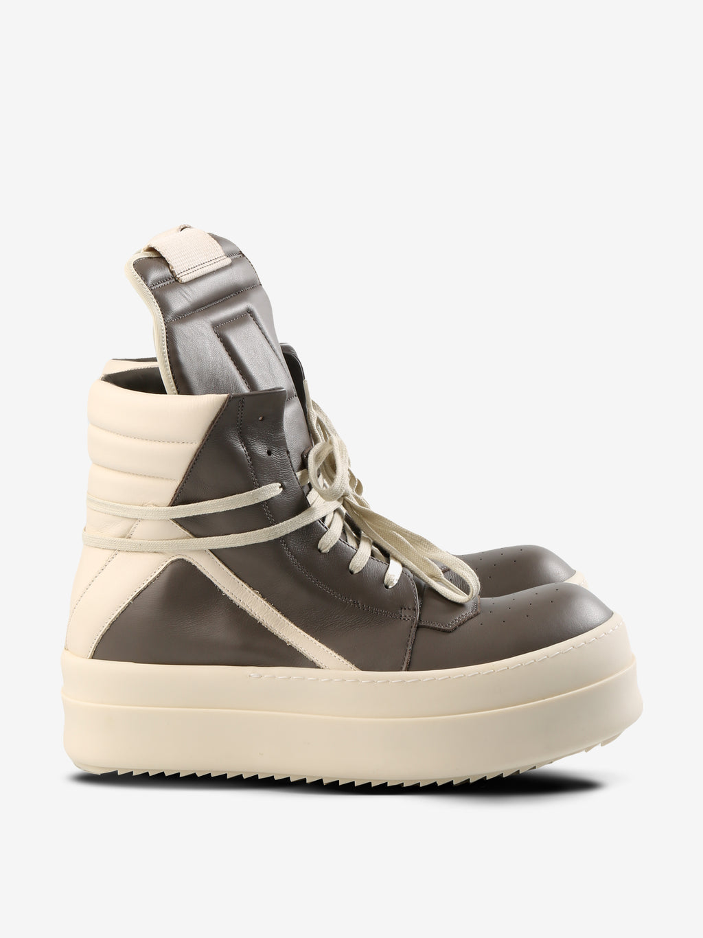 Brown sneakers, side view