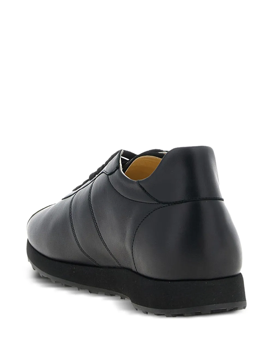 Black sneakers, back view