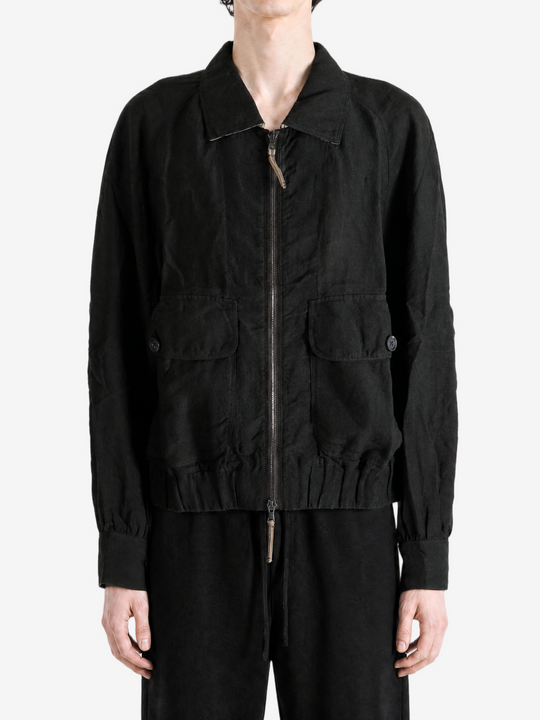 Black jacket, full body view