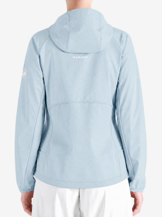 Blue jacket worn by a person, showing the jacket fit