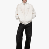Tan jacket, full body view