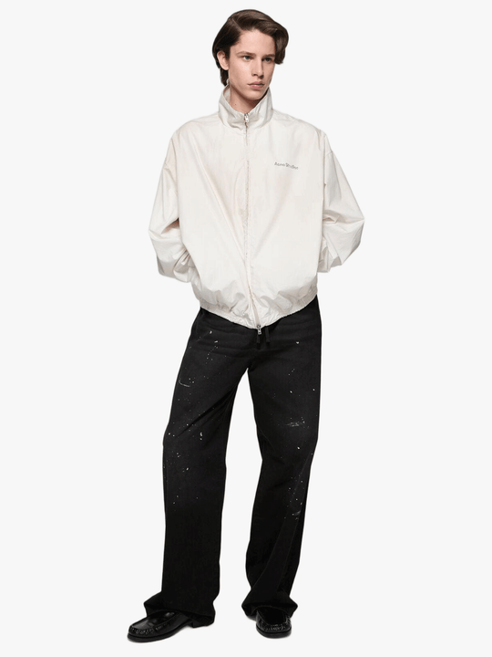 Tan jacket, full body view