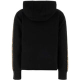 Black hoodie, back view