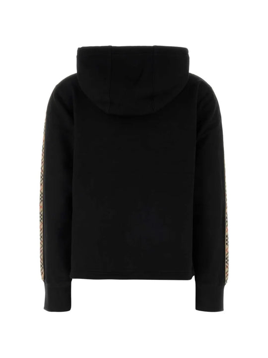 Black hoodie, back view