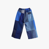 Blue pants, back view