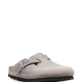 Grey sandals,side view